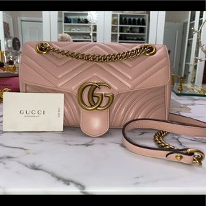 ‼️SOLD‼️Gucci Marmont Chevron With Heart Crossbody
